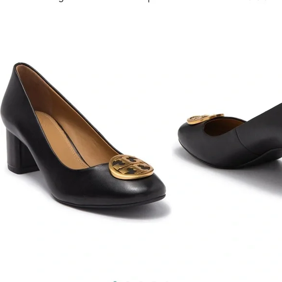 New TORY BURCH Benton Logo Medallion Pump NIB - Picture 3 of 13